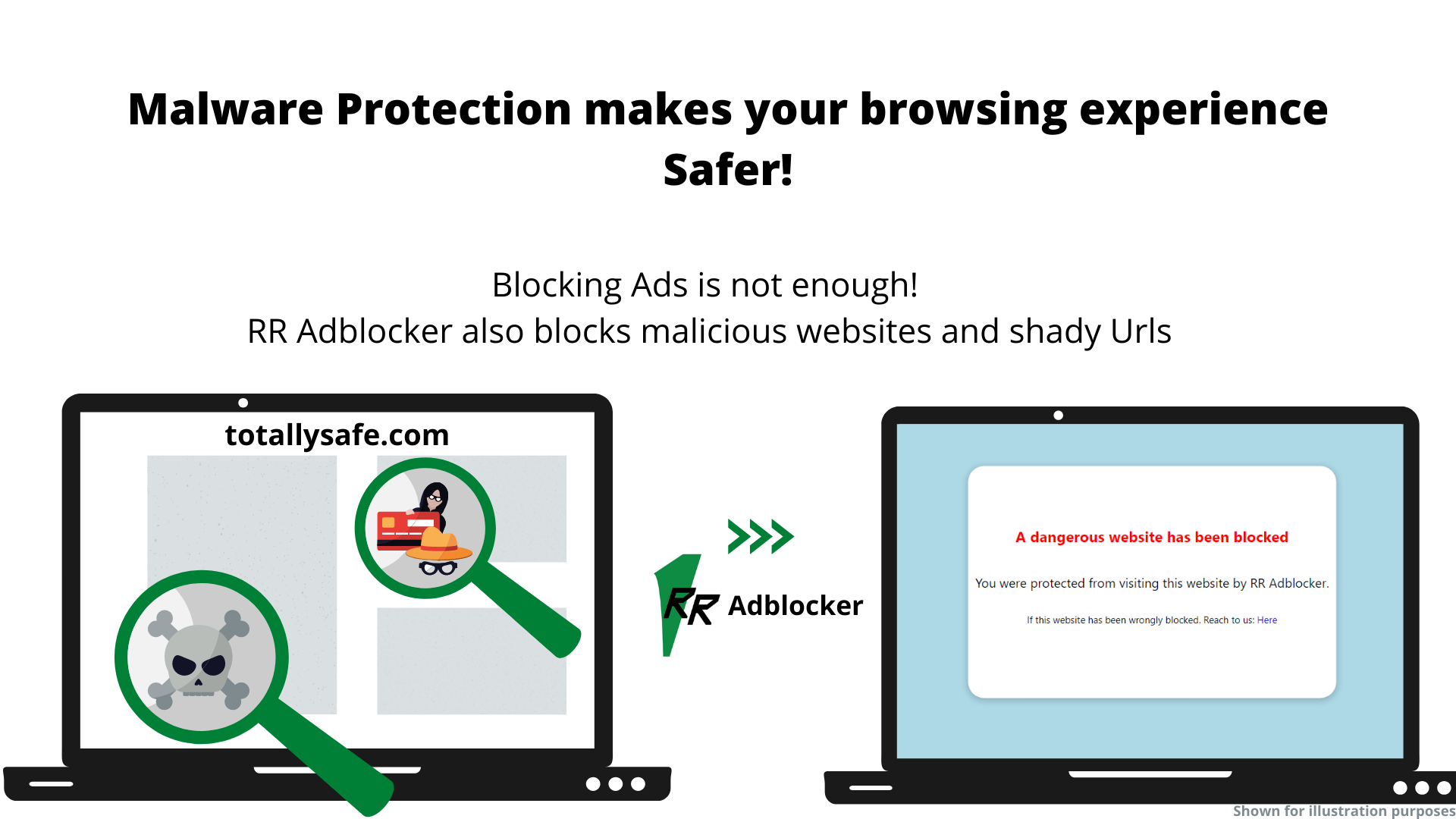 Enjoy a safe browsing experience with RR Adblocker